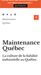 Mobile Screenshot of maintenancequebec.com