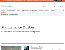 Tablet Screenshot of maintenancequebec.com